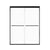 60 x 70 ace decor shower door with framed design and sleek black finish. | Ace Decor
