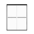 60 x 70 Montra Series double sliding shower door with framed design and matte black finish.