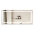 LuxeGlow Series 60"x28" Smart LED Mirror – Anti-Fog, Memory & Adjustable Lighting
