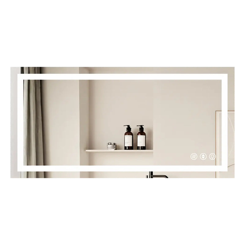 LuxeGlow Series 60"x30" Smart LED Mirror – Anti-Fog, Memory & Adjustable Lighting