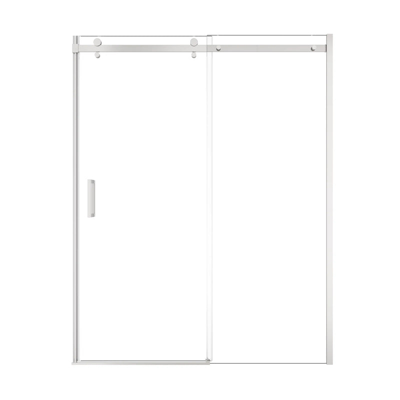 Lumora Series 60" x 74" Frameless Single Sliding Shower Door - Chrome