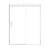 Chrome shower door sliding frameless, size 60 x 74 inches, modern minimalist design | Ace Decor
