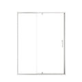 Framed pivot shower door in watertight shower enclosure, overall dimensions 60 x 71.
