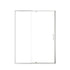 Framed pivot shower door in watertight shower enclosure, overall dimensions 60 x 71.