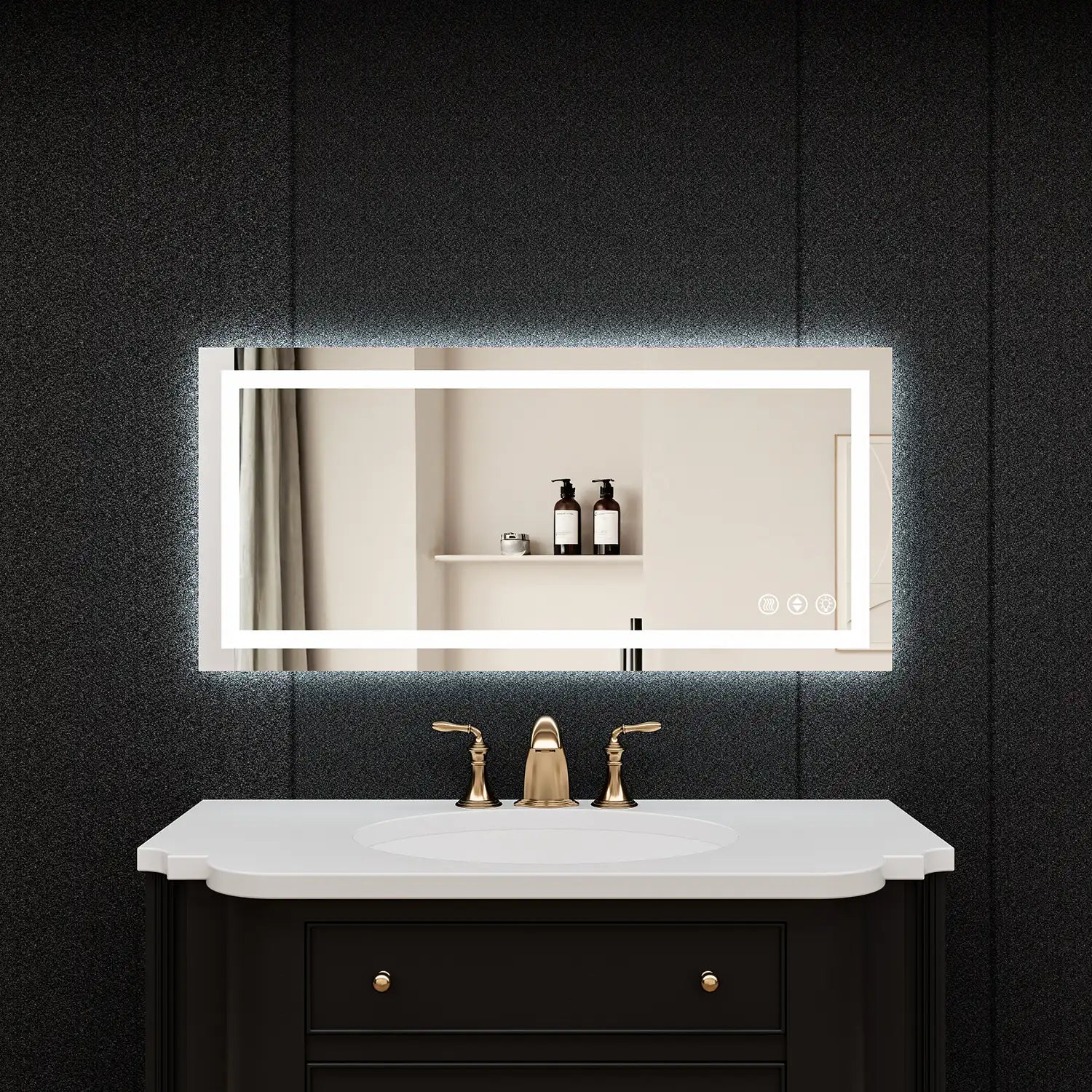 Adjustable LED Bathroom Vanity Mirror with Brightness Memory – Anti Fog