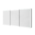 Three-door LED medicine cabinet with modern design