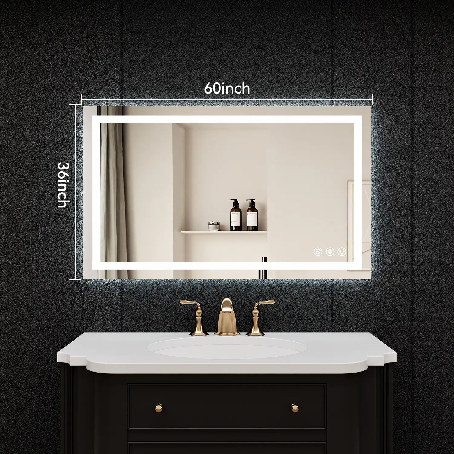 Adjustable LED Bathroom Vanity Mirror with Brightness Memory – Anti Fog