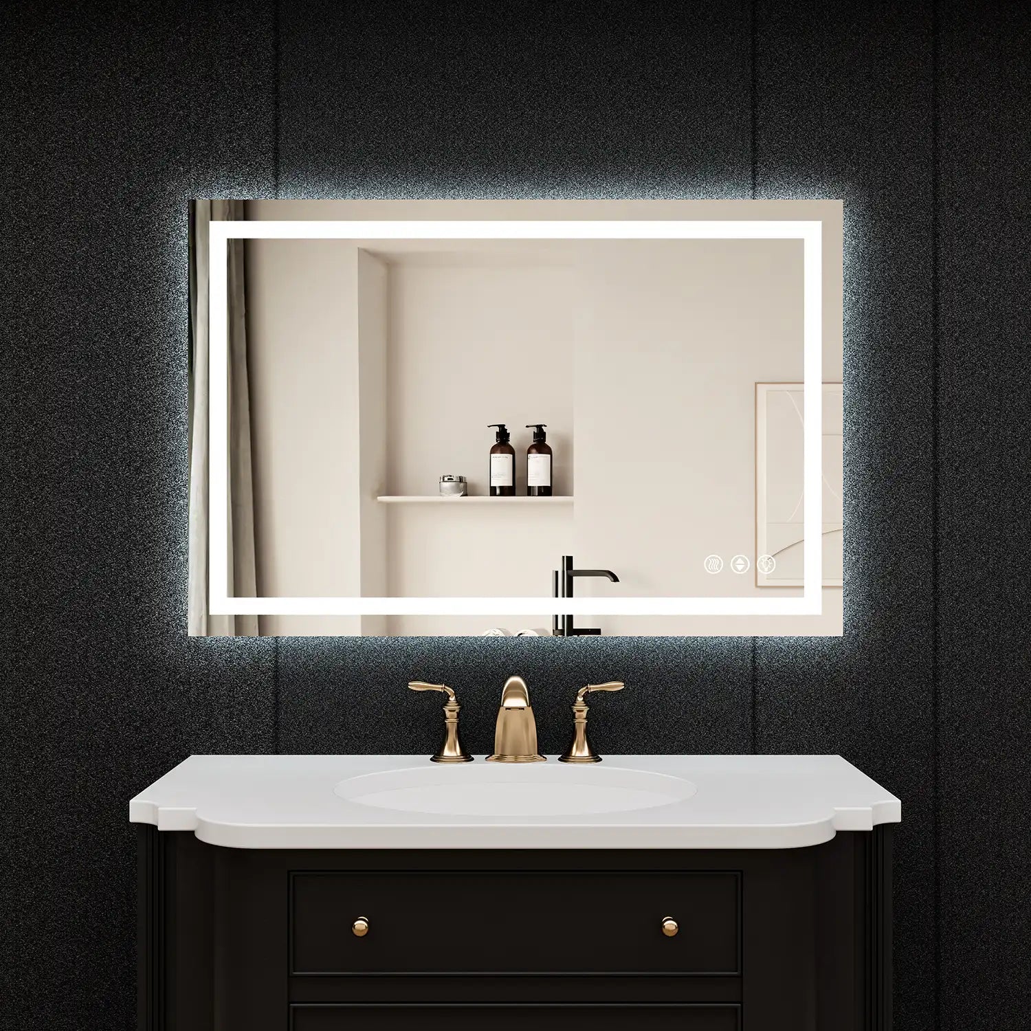 Adjustable LED Bathroom Vanity Mirror with Brightness Memory – Anti Fog