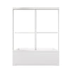 Montra Series 60" W x 58" H Chrome Framed Double Sliding Bathtub Shower Doors