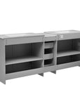Elysian 84" Freestanding Bathroom Vanity with Double Sinks – Grey