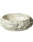 Astra Series 18" Oval Sculpted Resin Stone Vessel Basin - Marble White