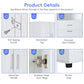 tall bathroom cabinet with laundry basket color:White