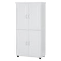 62”(H) Freestanding Bathroom Floor Storage Cabinet, 4 Adjustable Shelves