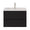 Oakmere Series 30" Black Bathroom Floating Vanity with Resin Sink &amp; 2 Soft-Close Drawers