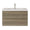Oakmere Series 36" Ash Grey Bathroom Floating Vanity with Resin Sink &amp; 2 Soft-Close Drawers