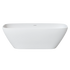 67'' Solid Surface Rectangular Soaking Bathtub – Deep 17.91'' Bath, Stain-Resistant