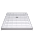 Alcova Series 36" x 36" Non-Slip White One Piece Shower Base - Center Drain, Ready for Tile & Easy Fit