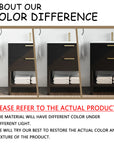 30" black vanity bathroom color variation under different lighting conditions | Ace Decor