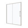 54" x 72" Chrome Framed Single Sliding Shower Door - Magnetic Seal, 6mm Tempered Glass