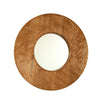 Eon Series 24" Round Rosewood Bathroom Decorative Wall Mirror