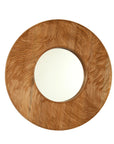 Eon Series 24" Round Rosewood Bathroom Decorative Wall Mirror