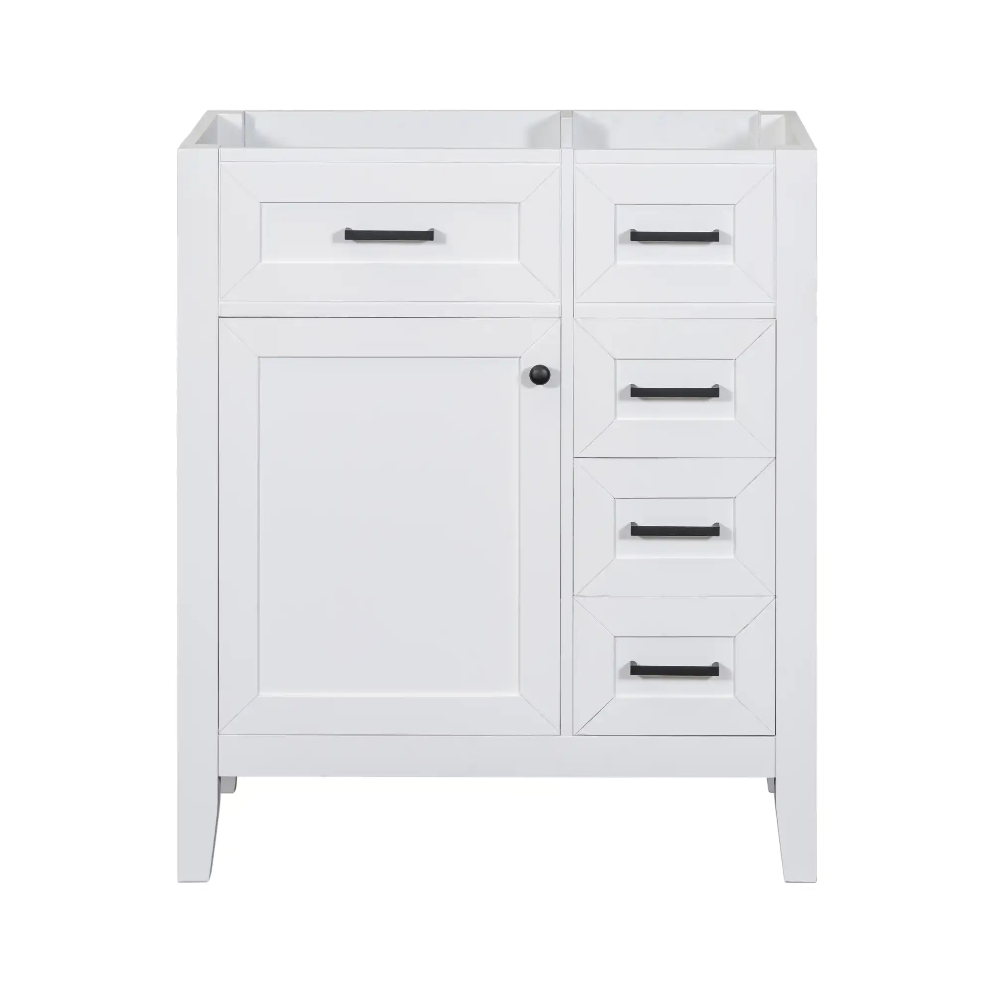 30" bathroom vanity freestanding front view | Ace Decor