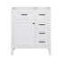 30" bathroom vanity freestanding front view | Ace Decor