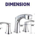 Harbor Series Chrome Faucet Bathroom – Pull-Out Sprayer with 2 Handles