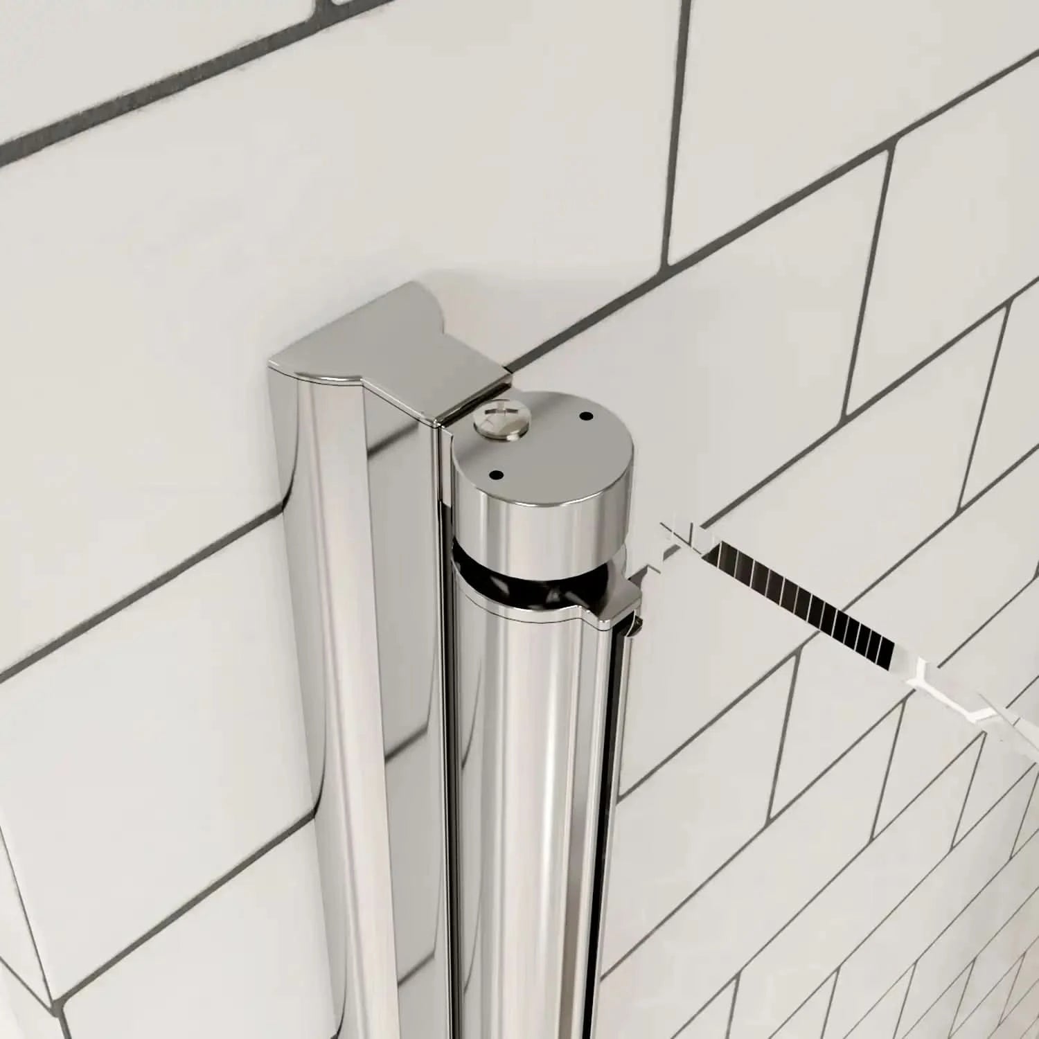 ACE DECOR pivot Shower door for small Bathroom color:Chrome