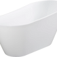 Luxurious Freestanding Acrylic Bathtub - Modern Design, Ultimate Comfort, and Efficient Drainage color: White