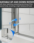 Durable pivot system with lift-and-lower function ensures smooth operation and long-lasting performance.