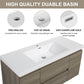 47/59" Modern Floating Bathroom Vanity with Resin Top Basin color: Ash Grey | sink: single