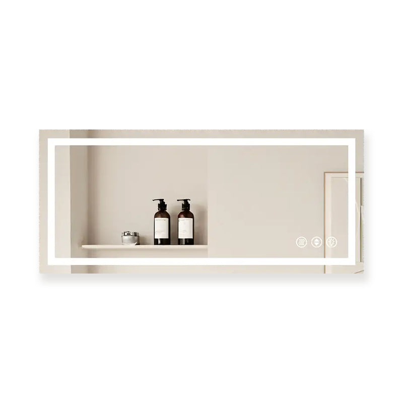 LuxeGlow Series 72"x32" Smart LED Mirror – Anti-Fog, Memory & Adjustable Lighting