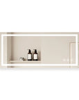 72"x32" Adjustable LED Bathroom Vanity Mirror with Brightness Memory – Anti Fog