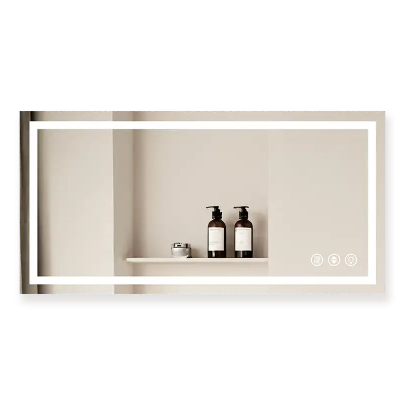 LuxeGlow Series 72"x36" Smart LED Mirror – Anti-Fog, Memory & Adjustable Lighting