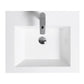 Floating Bathroom Vanity with Resin Top Basin & Soft Close Drawers - Modern Wall-Mounted Storage Cabinet color:White