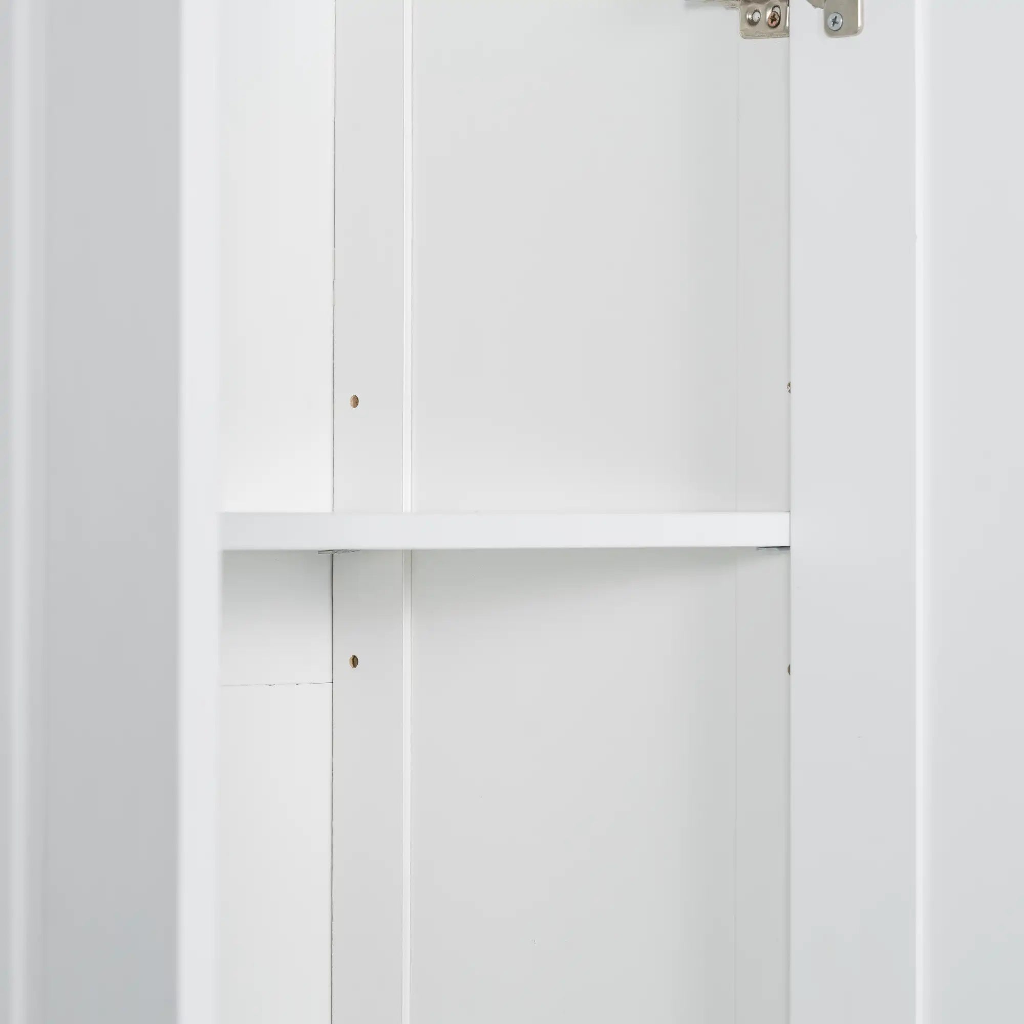 71.25” High White Tower Cabinet Bathroom – 5 Adjustable Shelves, Anti-Tip Design &amp; Space-Saving Storage