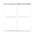 76 x 76 brushed nickel buy frameless shower doors featuring sleek dual sliding panels and modern minimalist design | Ace Decor