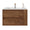 30" bathroom vanities brown wall-mounted vanity with double drawers and integrated sink | Ace Decor