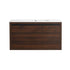 36" wall mounted single bathroom vanity front view, clean-lined floating cabinet design | Ace Decor