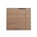 22 inch 22 bathroom vanity and sink combo with modern wood cabinet front view | Ace Decor