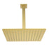 Lorton 12" brushed gold rain shower head