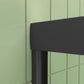 60" W x 58" H Matte Black Framed Bypass Bathtub Door color:matte black