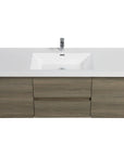 59 inch vanity single sink wall-mounted bathroom vanity top view | Ace Decor