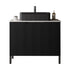 30 inch black bathroom vanities 30 inches with fluted front and freestanding design | Ace Decor