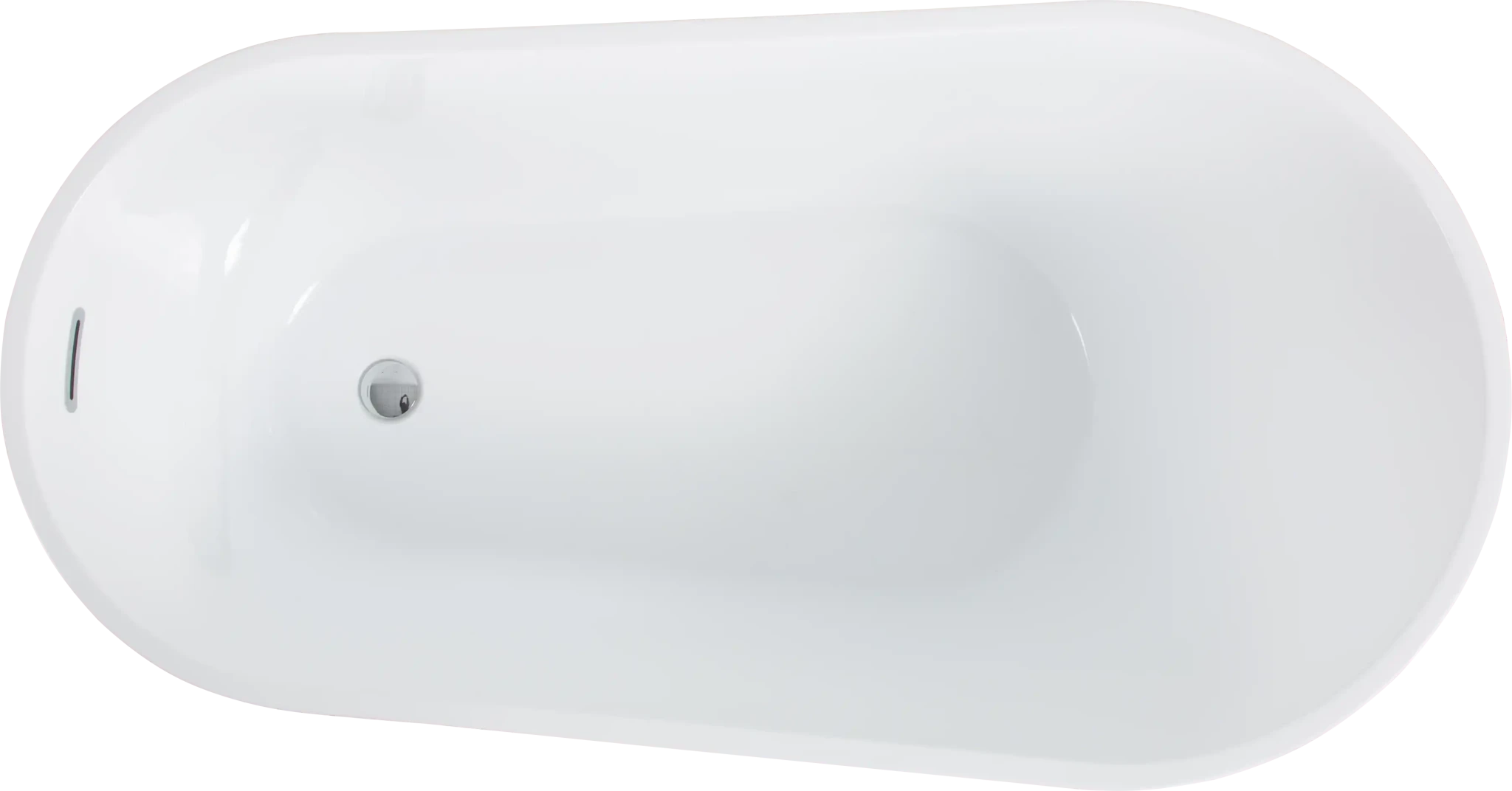 Luxurious Freestanding Acrylic Bathtub - Modern Design, Ultimate Comfort, and Efficient Drainage color: White
