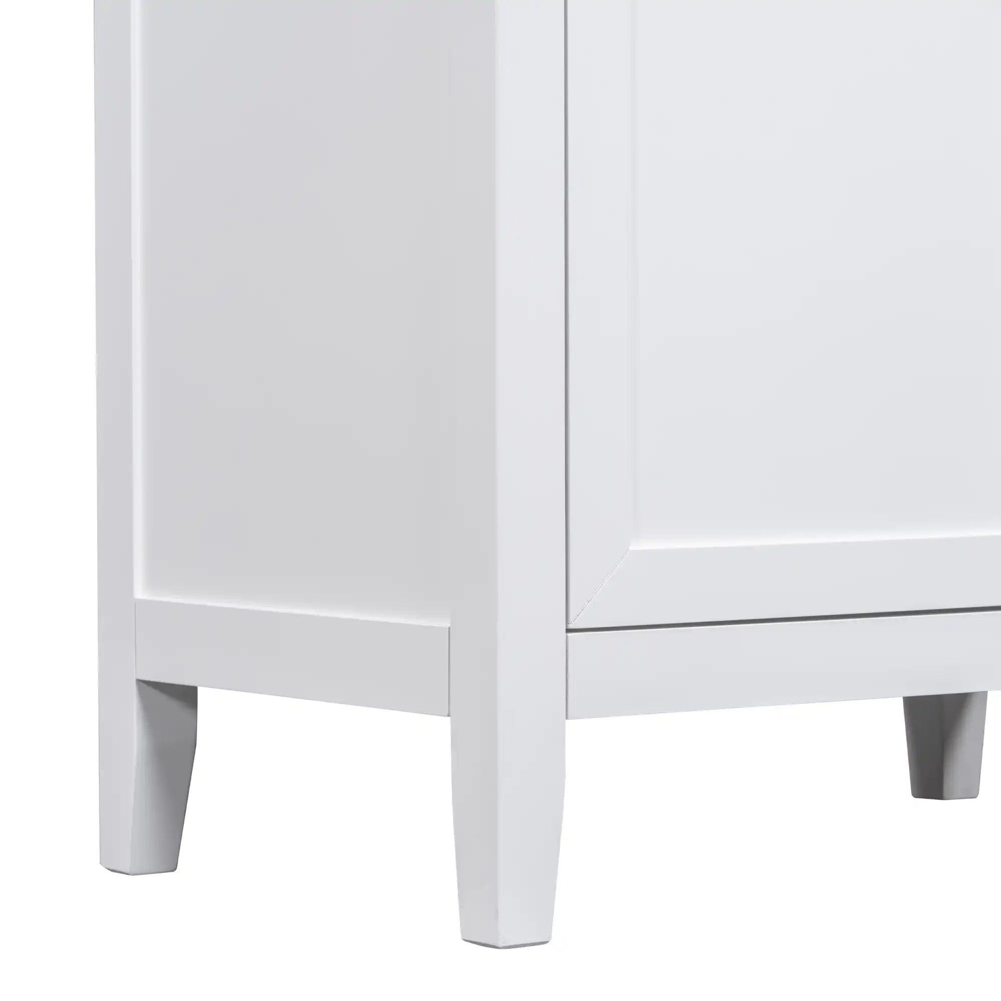 30" shallow vanities for small bathrooms tapered leg detail | Ace Decor