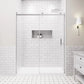 ACE DECOR Frameless Sliding Shower Doors color:chrome