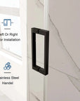 New Tempered Glass Shower Door Options color:matte black