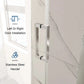 New Tempered Glass Shower Door Options color:Brushed Nickel